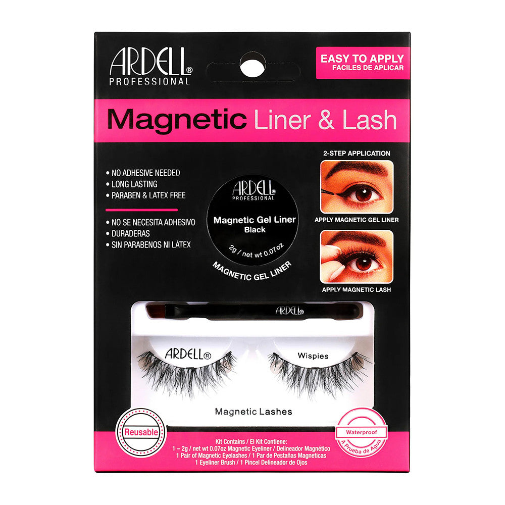 Ardell Professional Magnetic Gel EyeLiner and Lashes, Wispies, 1 Ea